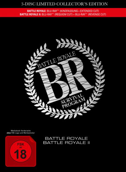 Battle Royale 1+2 - 3-Disc Movie Edition im Mediabook