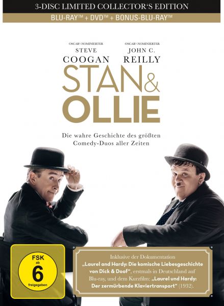 Stan &amp; Ollie - 3-Disc Mediabook (2 Blu-rays + DVD)