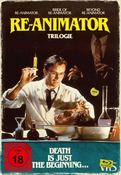 Re-Animator 1-3 - 4-Disc Limited Collector&#039;s Edition im VHS-Design