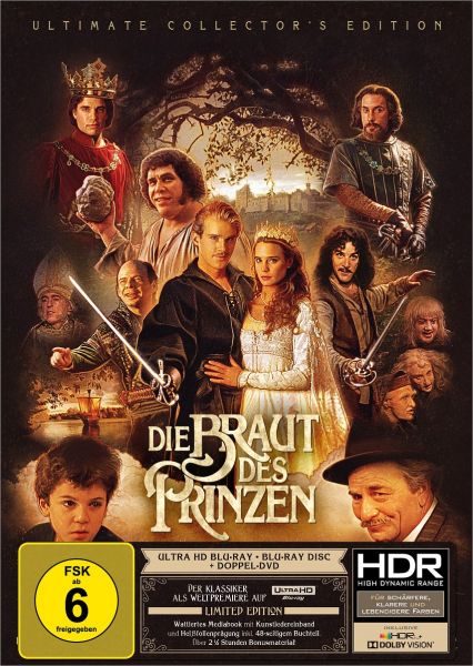 Die Braut des Prinzen - Limited Mediabook Edition (4K Ultra HD) (+ Blu-ray + 2 DVDs)